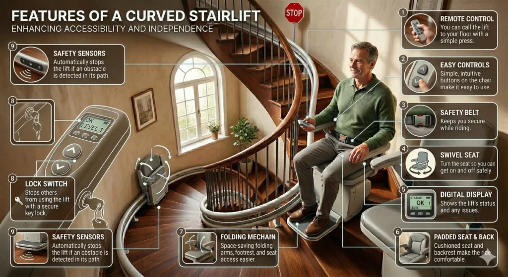 Stairlifts Go Around Corners