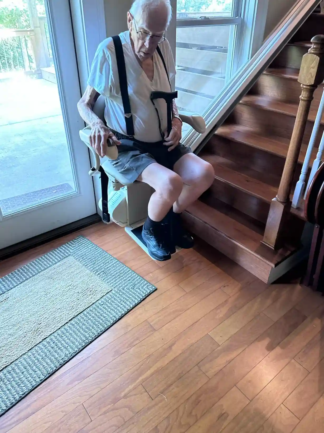 "straight stair lift for elderly "