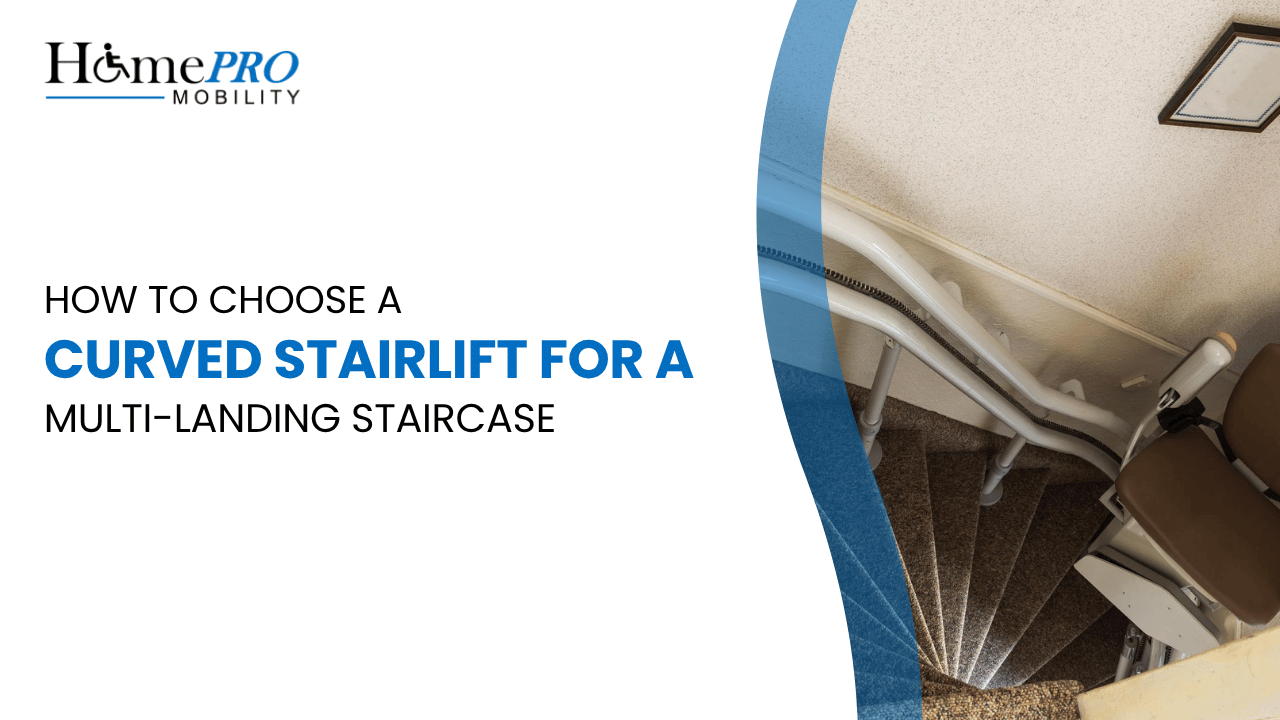 How to Choose a Curved Stairlift for a Multi-Landing Staircase